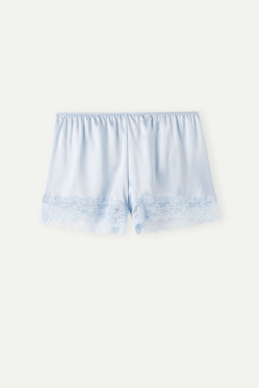 Blue - 220j - Airy Blue Intimissimi Silk Shorts | XFDLO7281