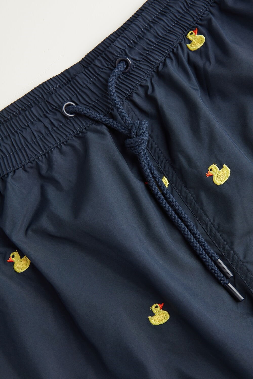 Blue - 251j - Intense Blue Duck Embroidery Intimissimi Embroidered Duck Swim Trunks | ROMQZ4169