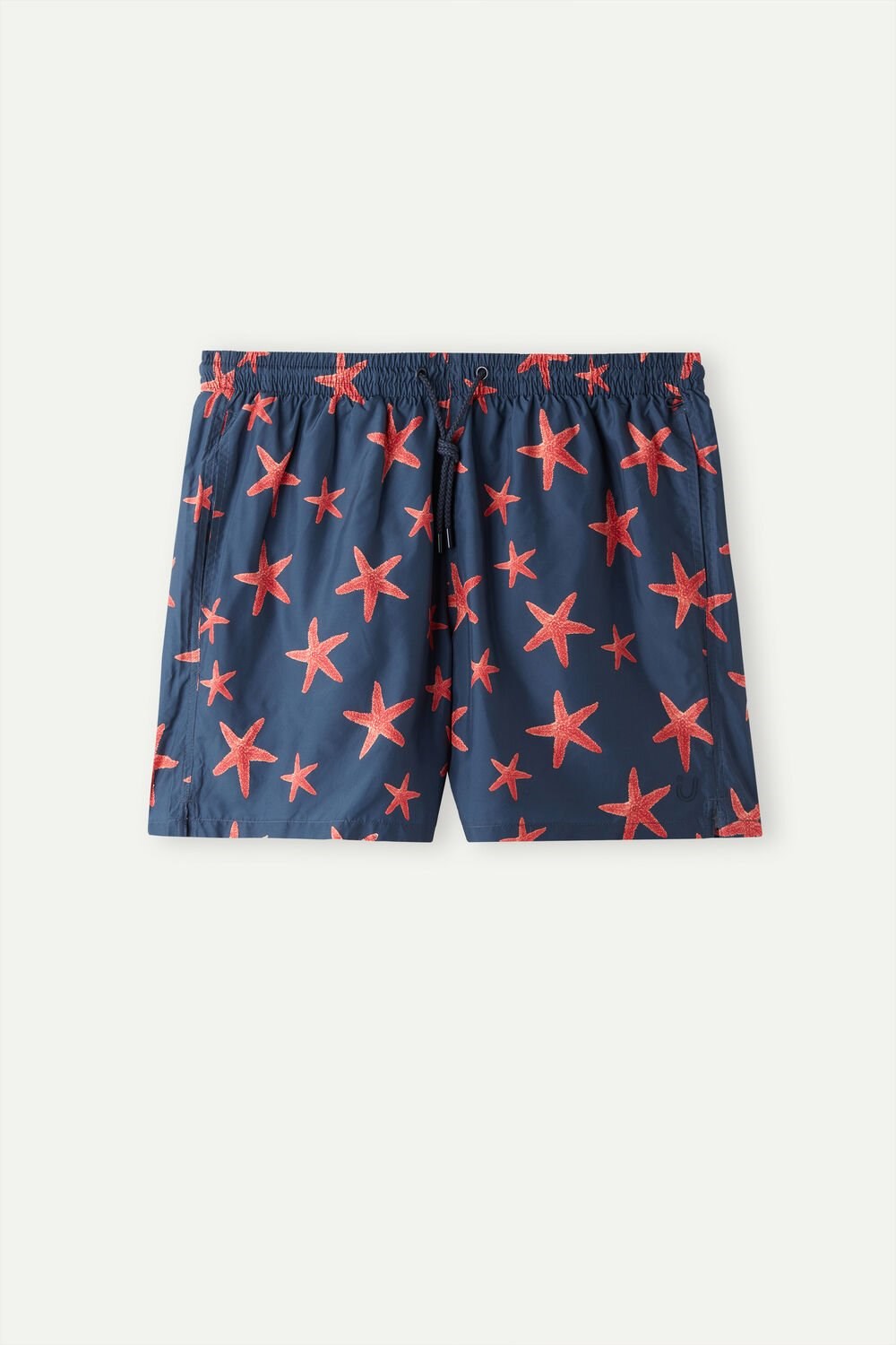 Blue - 275j - Intense Blue Starfish Print Intimissimi Starfish Print Swim Trunks | RZJLI1096