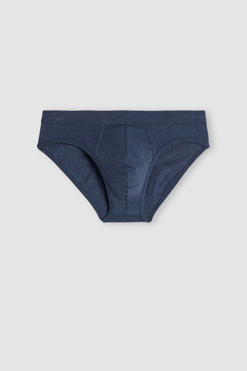 Blue - 5210 - Denim Blue Blend Intimissimi Supima® Cotton Briefs | IXSKR9057