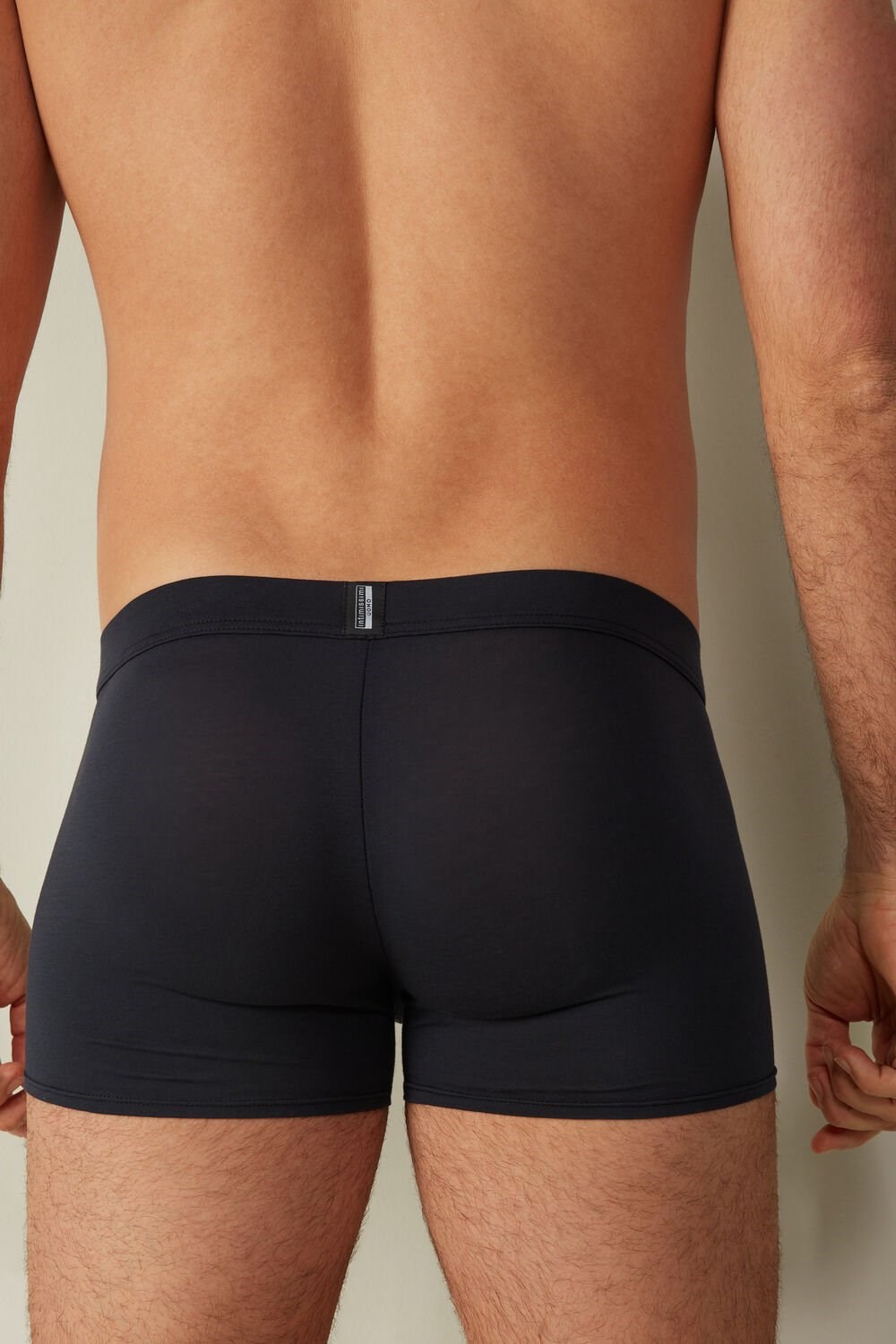 Blue - 6987 - Blue / White Intimissimi Natural Fresh Supima® Cotton Boxers | HDGNW2803