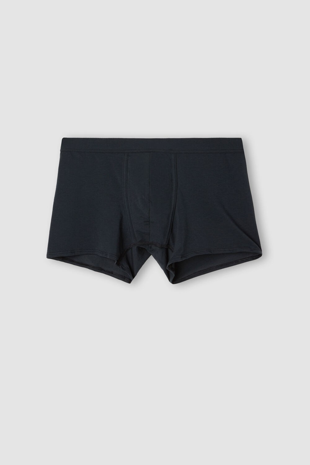 Blue - 800 - Midnight Blue Intimissimi Natural Fresh Supima® Cotton Boxers | EMGZA2746