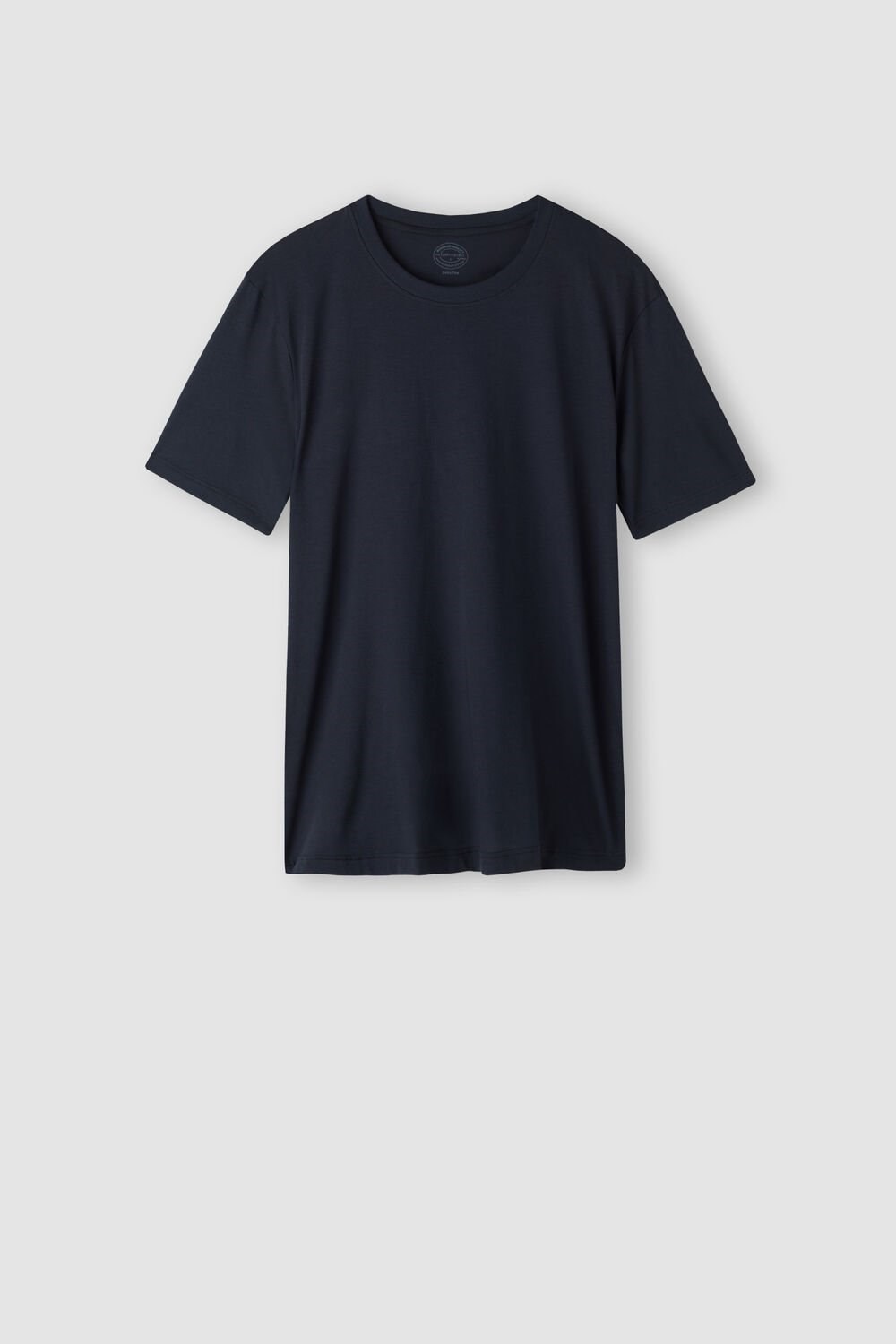 Blue - 800 - Midnight Blue Intimissimi Regular Fit T-Shirt in Extrafine Supima® Cotton | QWOKH2856