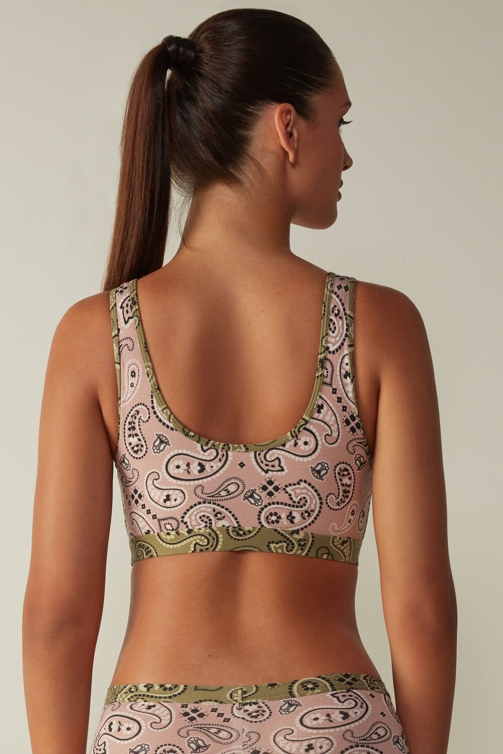 Brown - 726i - Bandana Print Intimissimi Bandana Mania Bra Top | GLHFM2051