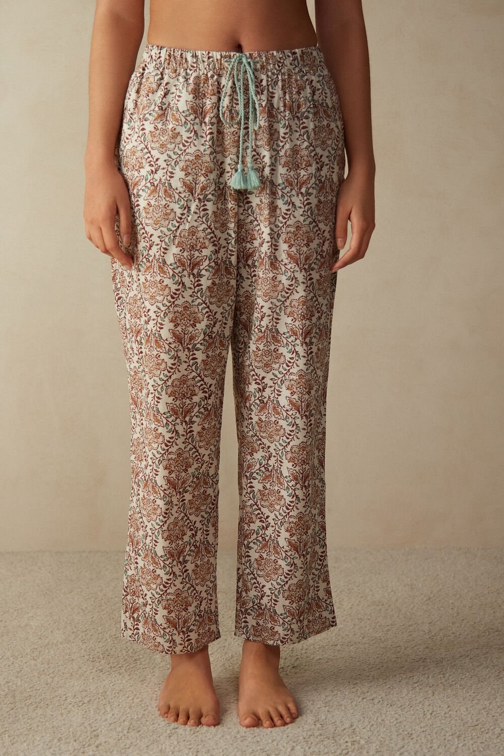 Floral - 994i - St.Spices Garden Intimissimi Spices Garden Cotton Trousers | BZWJL6105