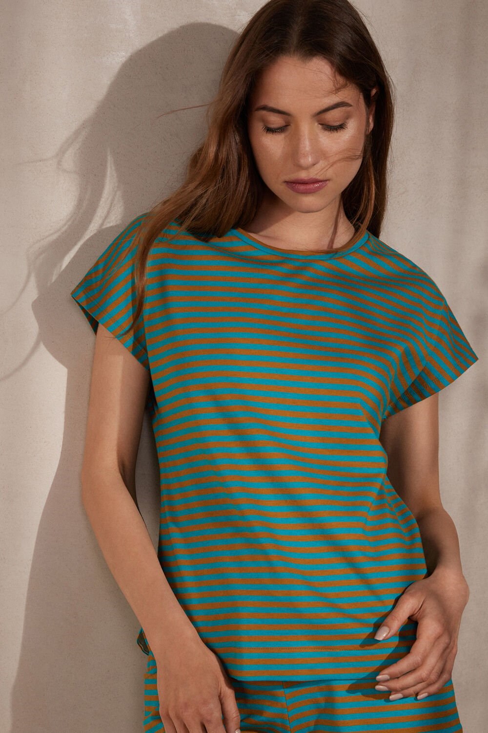 Green - 242j - Summer Vibes Stripe Intimissimi Summer Vibes Striped Top | HZVOK2481