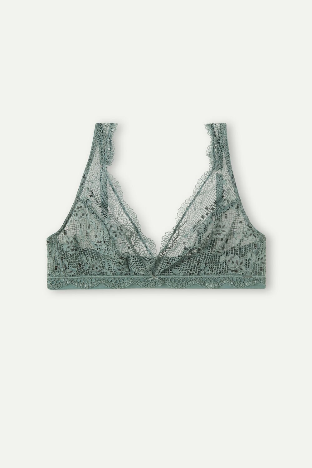 Green - 991i - Jade Green Intimissimi Prairie Bouquet Lara Triangle Bra | OBPFI9872