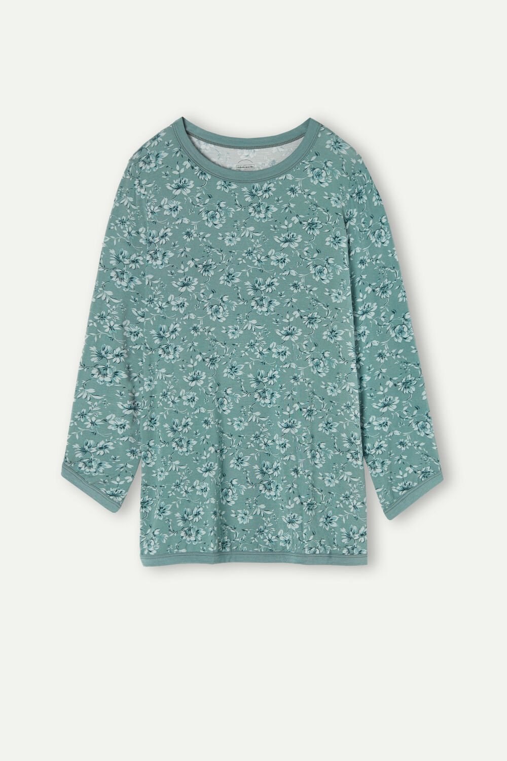 Green - 997i - St.Prairie Bouquet Intimissimi Prairie Bouquet Long Sleeve Top | NDVZX0356