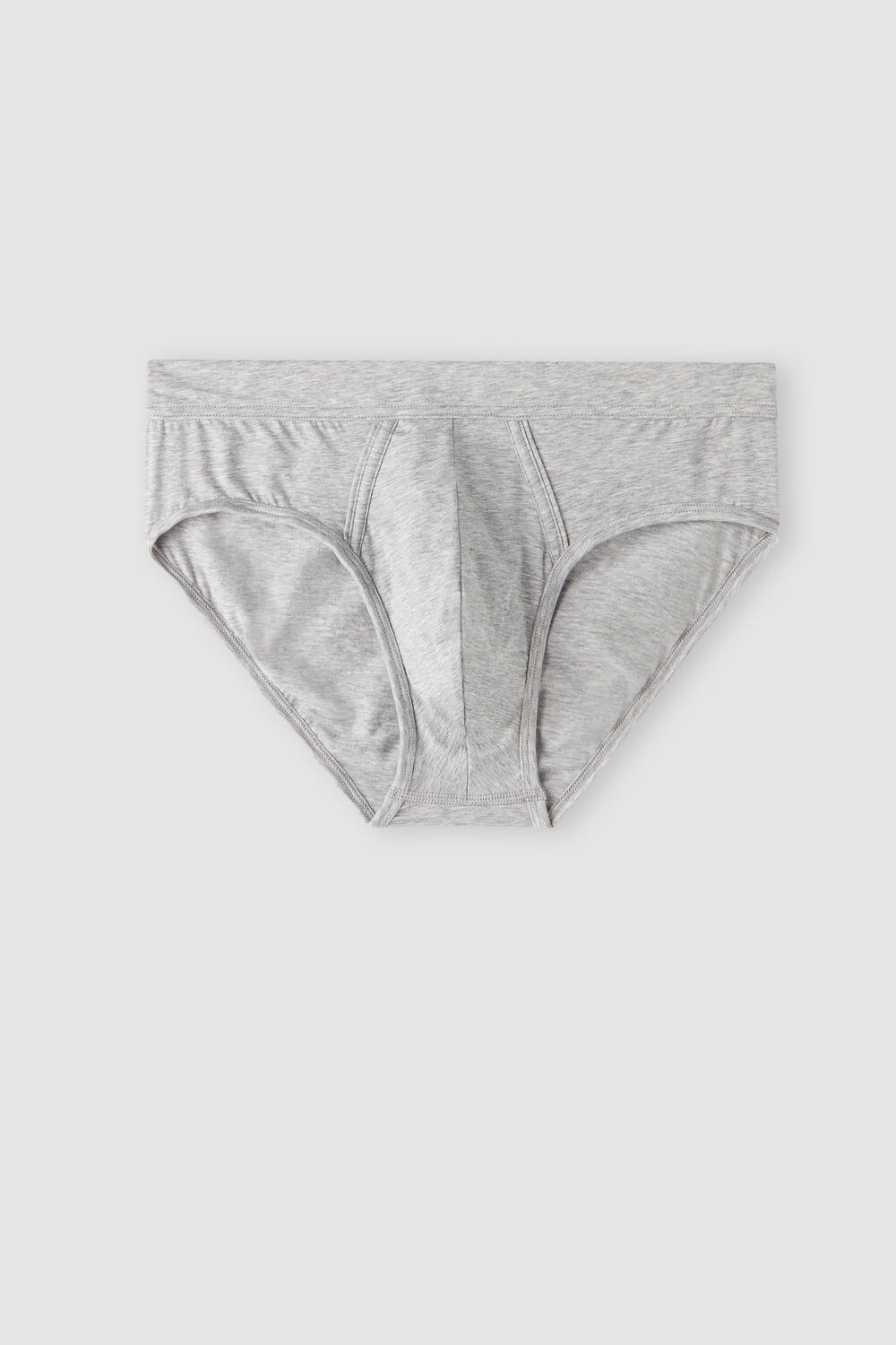 Grey - 031 - Light Heathered Grey Intimissimi Natural Fresh Supima® Cotton Briefs | HFVOB2153