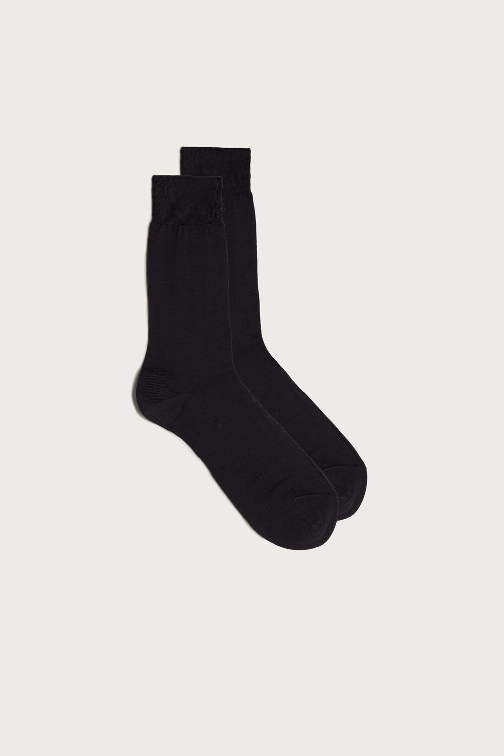 Grey - 780 - Anthracite Intimissimi Short Sateen Egyptian Cotton Socks | UGCHY8605