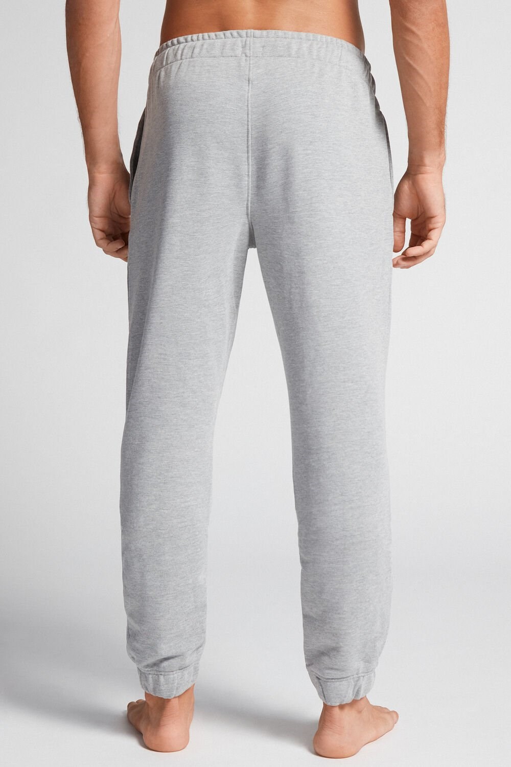 Grey - 977i - Gr. Melange Intimissimi Full Length Lightweight Sweatpants | KIORP3759