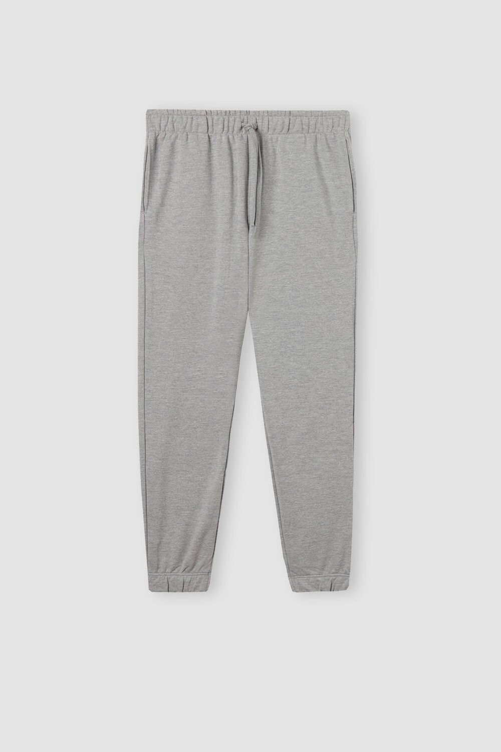 Grey - 977i - Gr. Melange Intimissimi Full Length Lightweight Sweatpants | KIORP3759