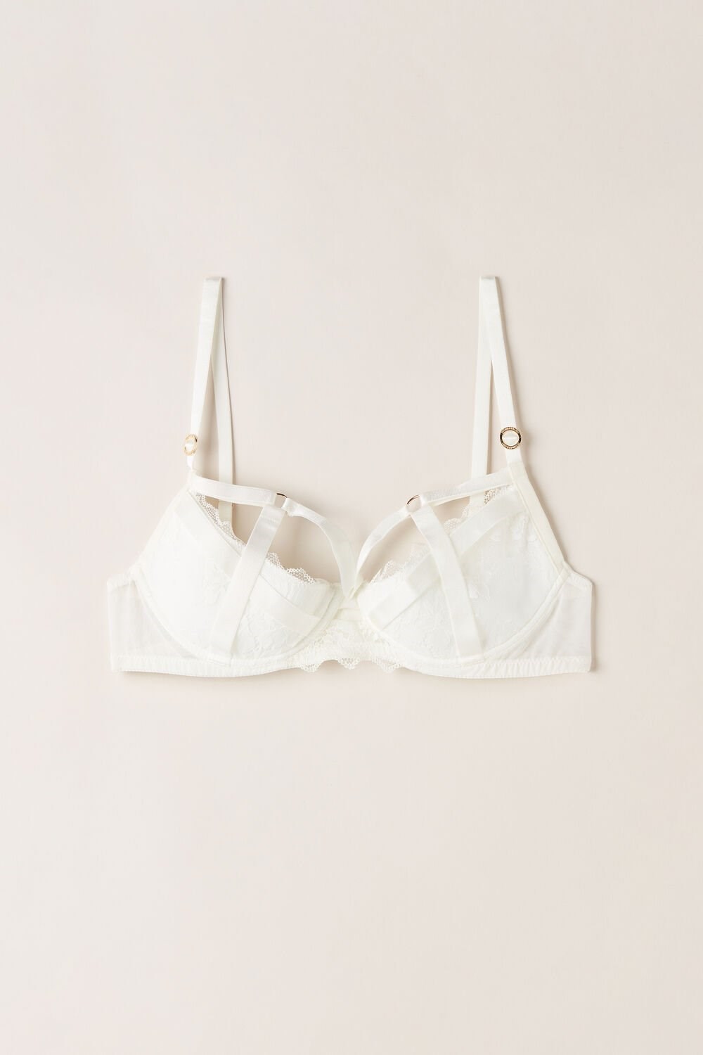 Ivory - 2127 - Talc White Intimissimi Fearless Femininity Demi-Cup Bra | EYPDB9075