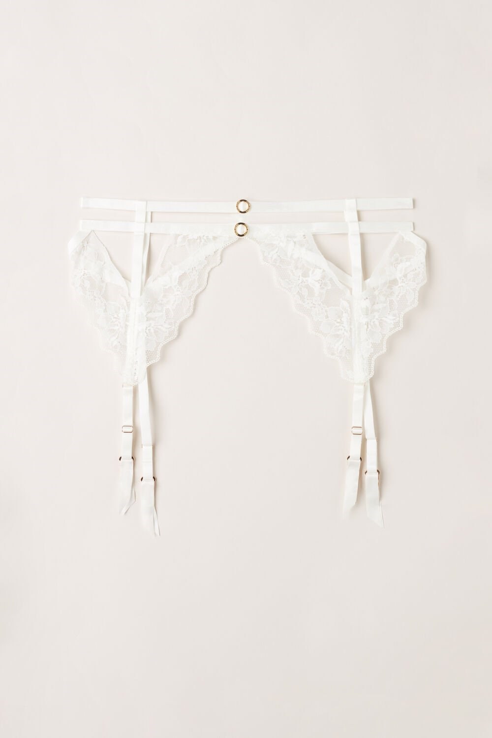 Ivory - 2127 - Talc White Intimissimi Fearless Femininity Garter Belt | HYMSL2357