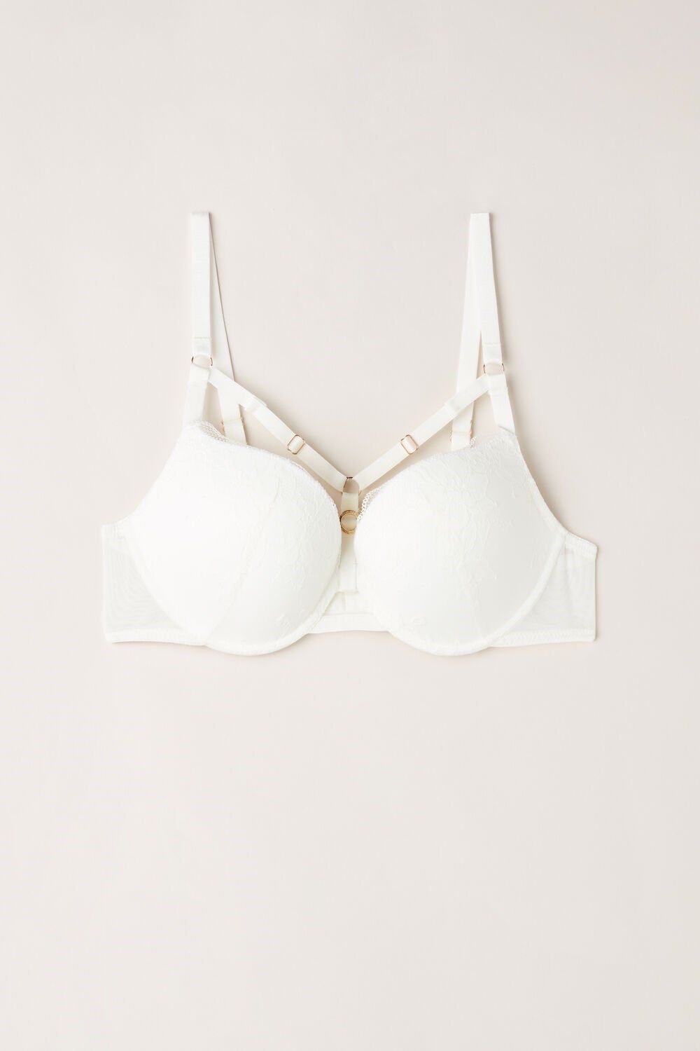 Ivory - 2127 - Talc White Intimissimi Fearless Femininity Elettra Super Push-up Bra | SLJAH6395