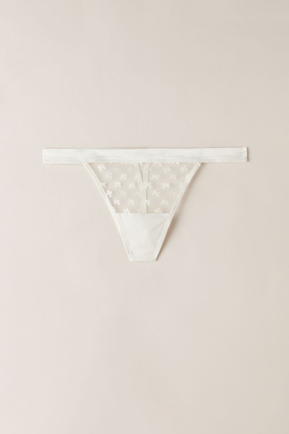 Ivory - 2127 - Talc White Intimissimi Love Cadeau String Thong | HFLPI5126