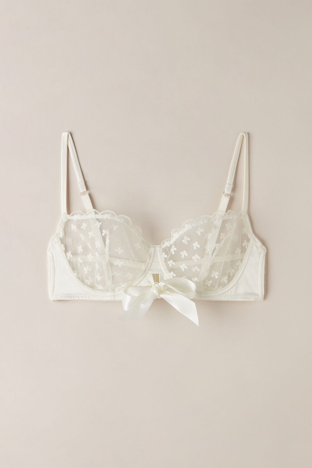 Ivory - 2127 - Talc White Intimissimi Love Cadeau Balconette Bra | VXOHC4518