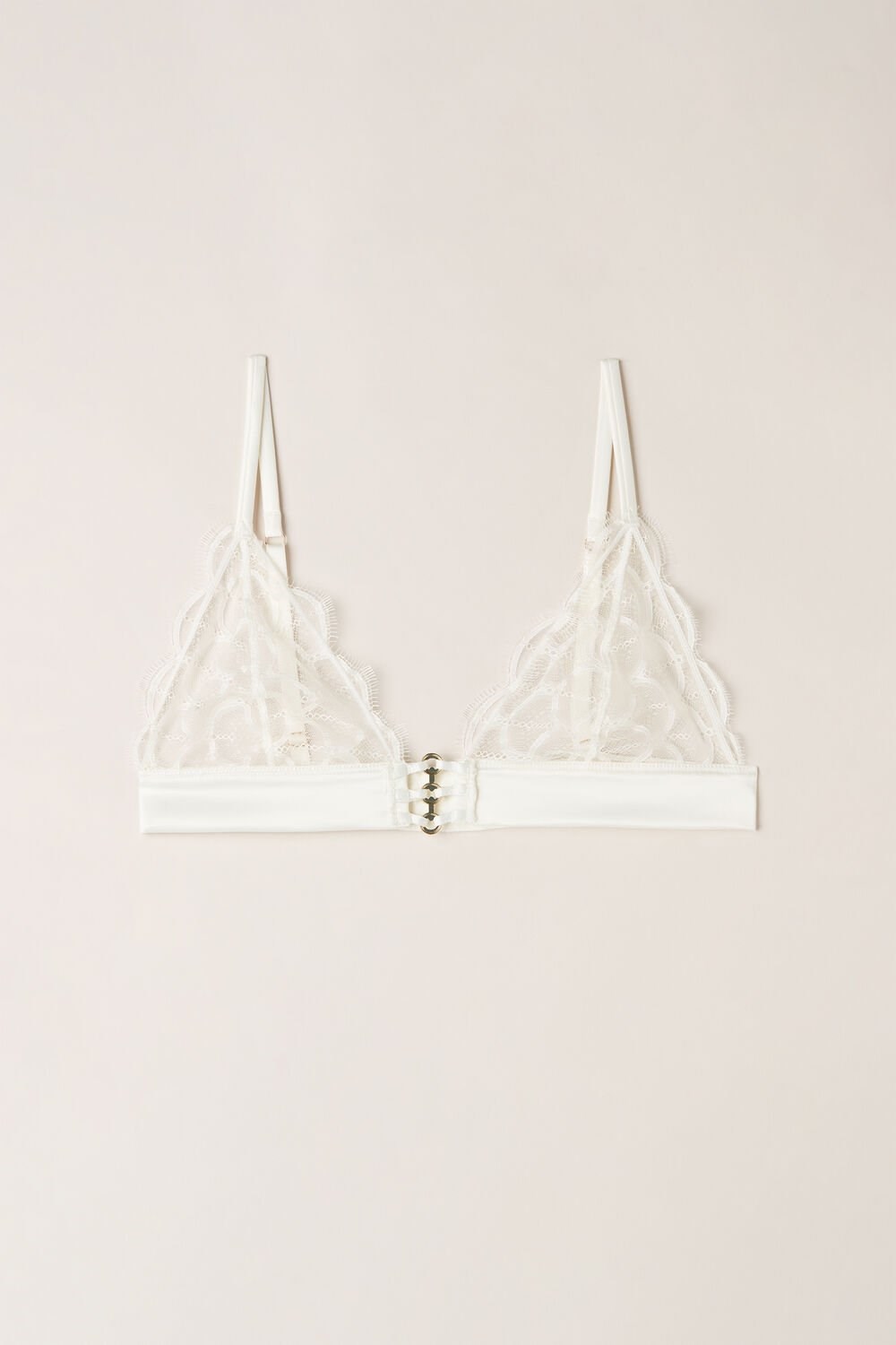 Ivory - 2127 - Talc White Intimissimi Pure Charme Triangle Bra | RHFCX1709