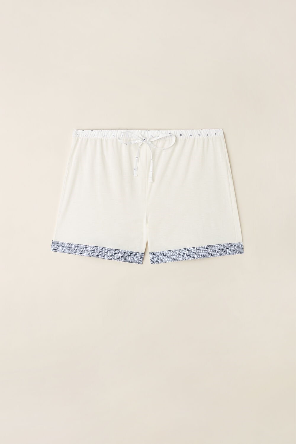 Ivory - 2127 - Talc White Intimissimi Santorini View Ultrafresh Supima® Cotton Shorts | BUHXE7526