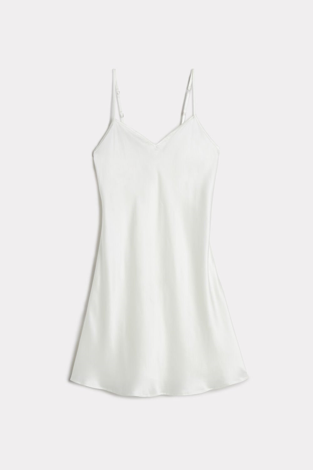 Ivory - 2127 - Talc White Intimissimi Silk Slip | MTIVE0682