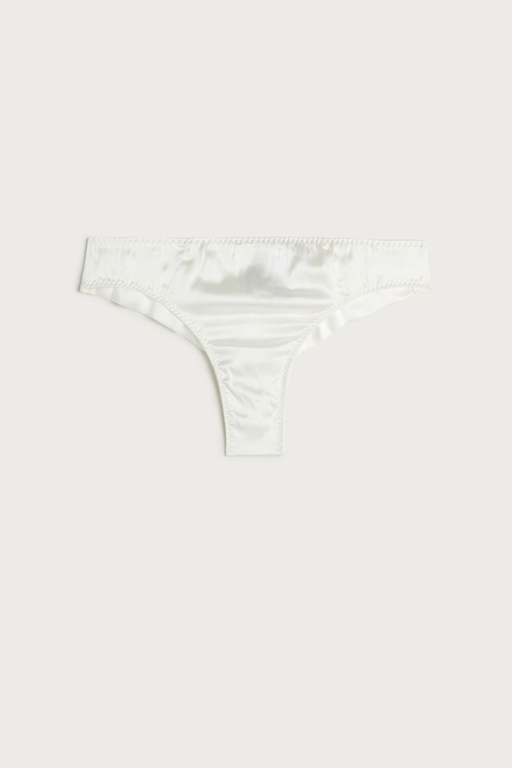 Ivory - 2127 - Talc White Intimissimi Silk Cheeky Briefs | REOGU6074