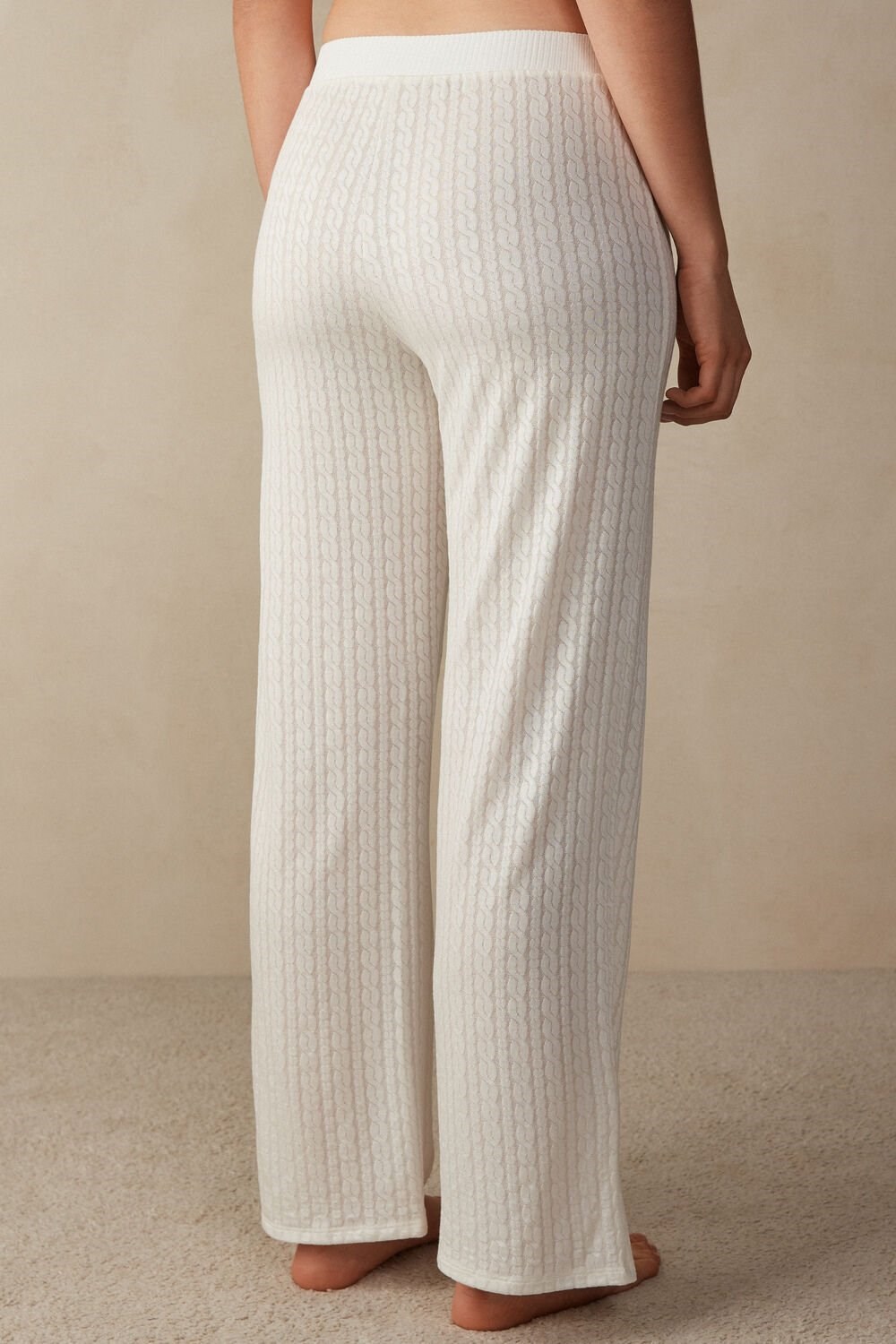 Ivory - 2127 - Talc White Intimissimi Timeless Heritage Full Length Pants | BKSOP6239