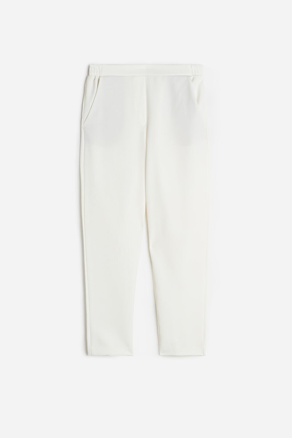 Ivory - 2127 - Talc White Intimissimi Trousers with Pockets | XKYAJ3971