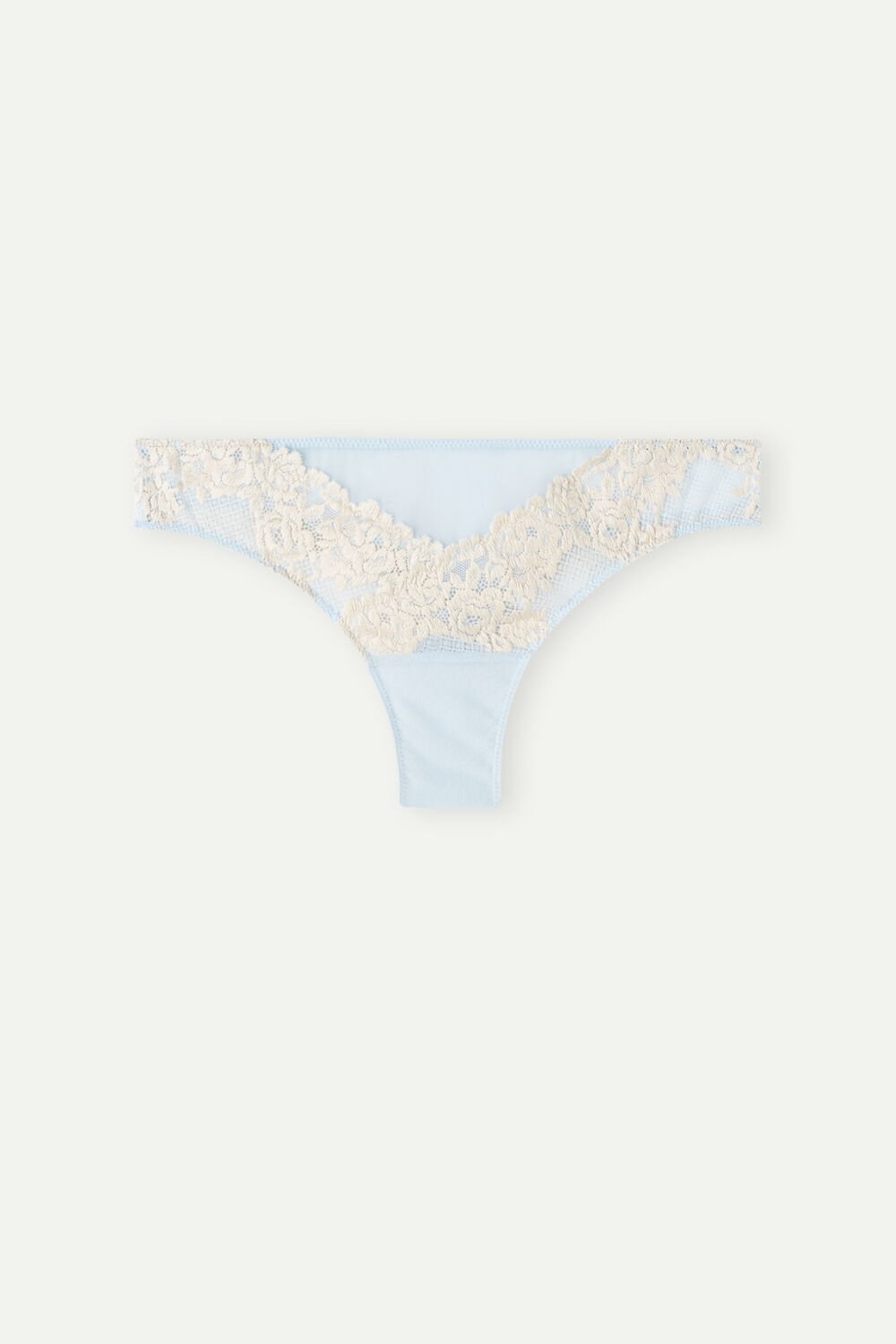 Light Blue - 217j - Airy Blue / Ivory Intimissimi Pretty Flowers Brazilian | EUYZS2675