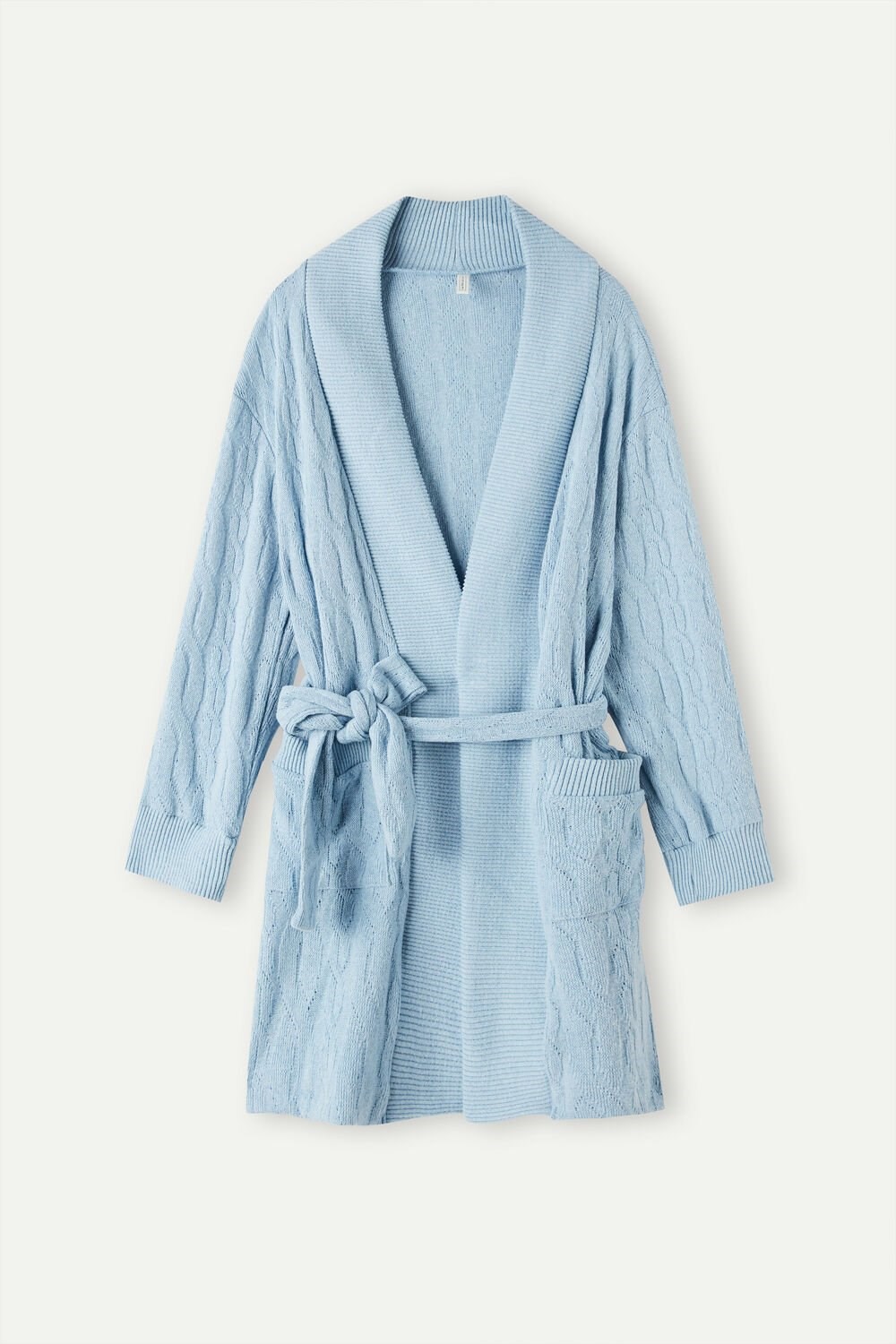 Light Blue - 7493 - Light Blue Intimissimi Lost in Fields Braided Robe | RTMSD2517