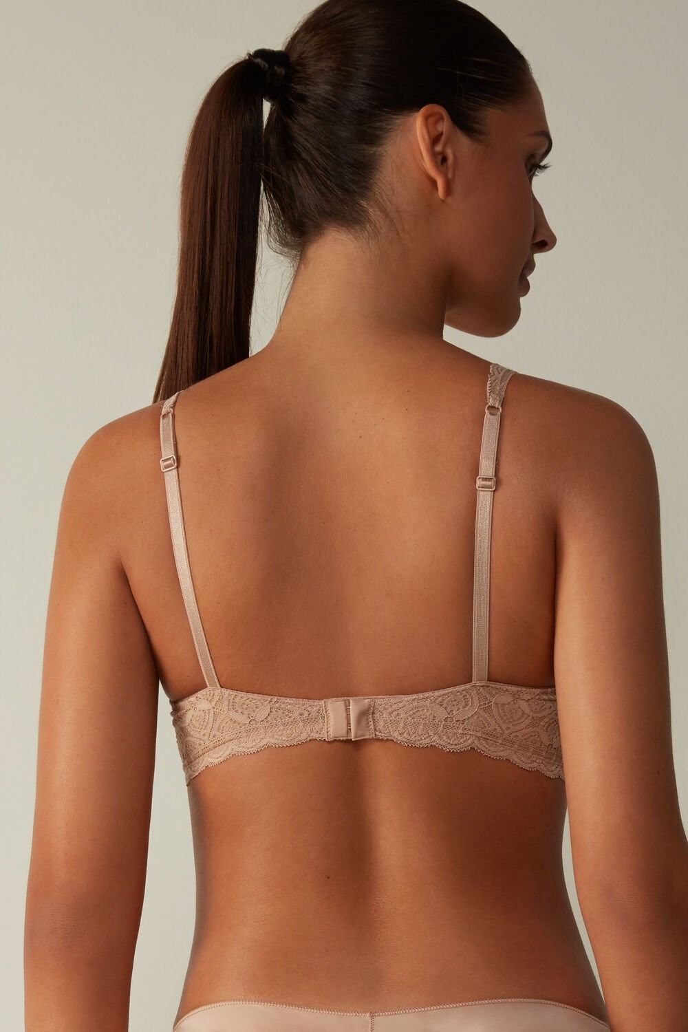 Natural - 044 - Soft Beige Intimissimi Giorgia Balconette Bra in Lace | BIPUT5928