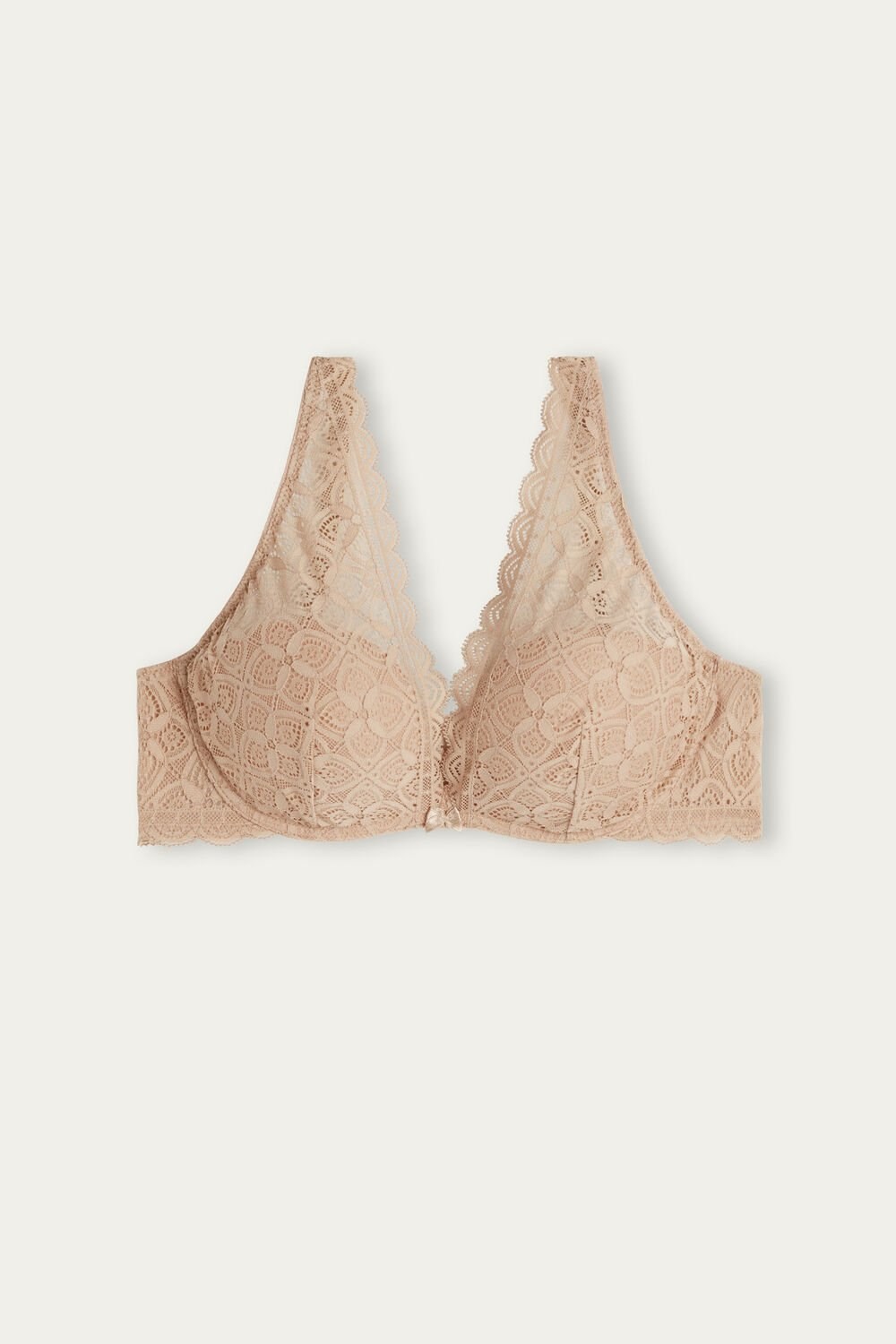 Natural - 044 - Soft Beige Intimissimi Giorgia Balconette Bra in Lace | BIPUT5928