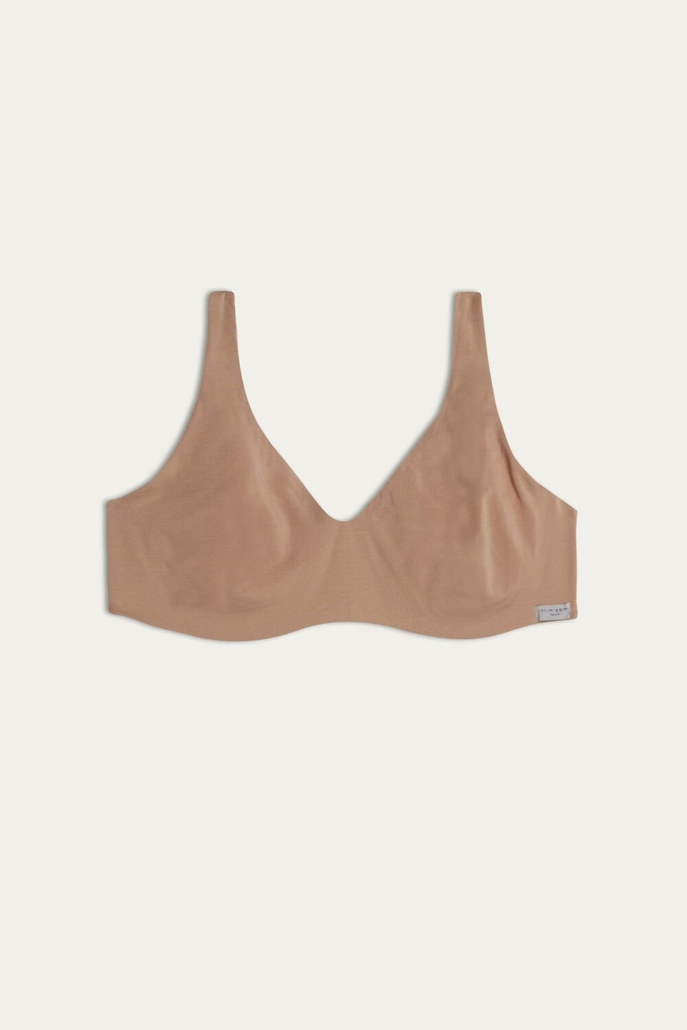 Natural - 044 - Soft Beige Intimissimi Greta Balconette Bra in Cotton | DTPAS3905