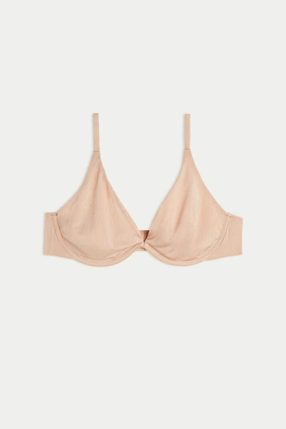 Natural - 044 - Soft Beige Intimissimi Giulia Balconette Bra in Ultralight Microfiber | HRNSE8641