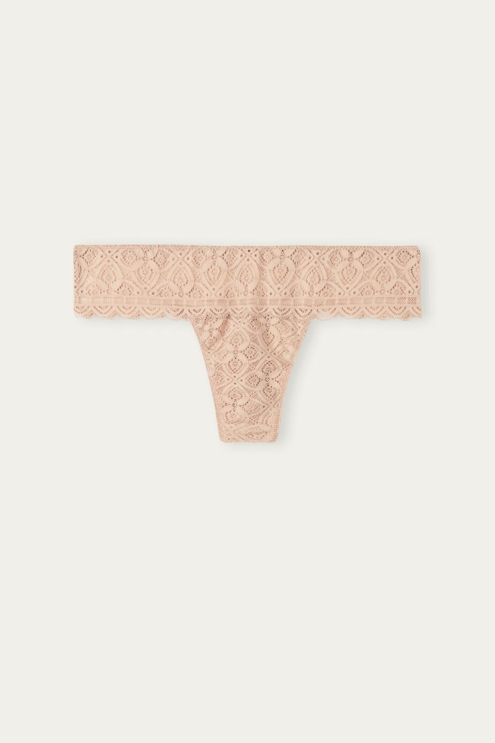 Natural - 044 - Soft Beige Intimissimi Lace Brazilian | HACKN0826