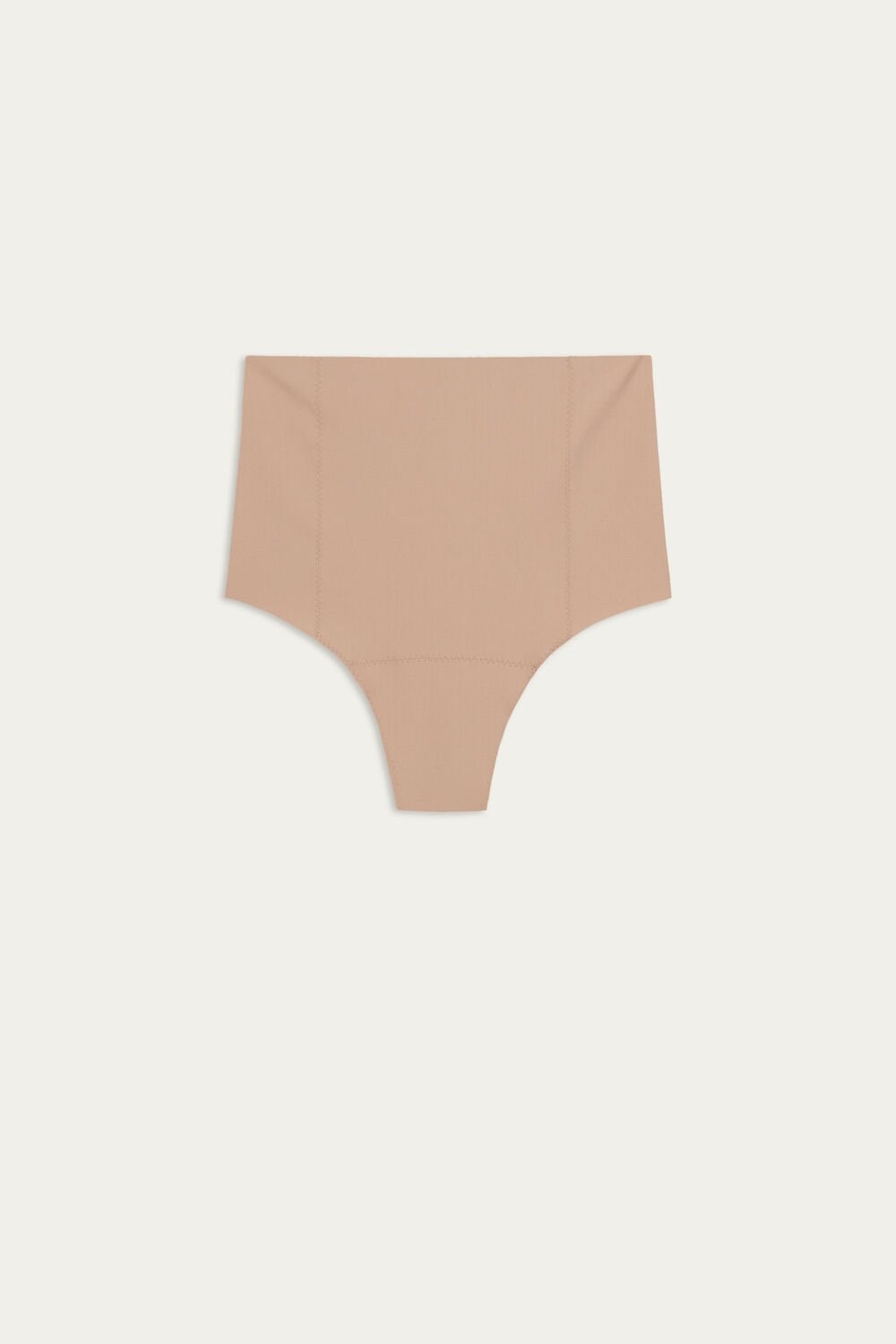 Natural - 044 - Soft Beige Intimissimi Raw-Cut Microfiber French Knickers | LJKUS1637