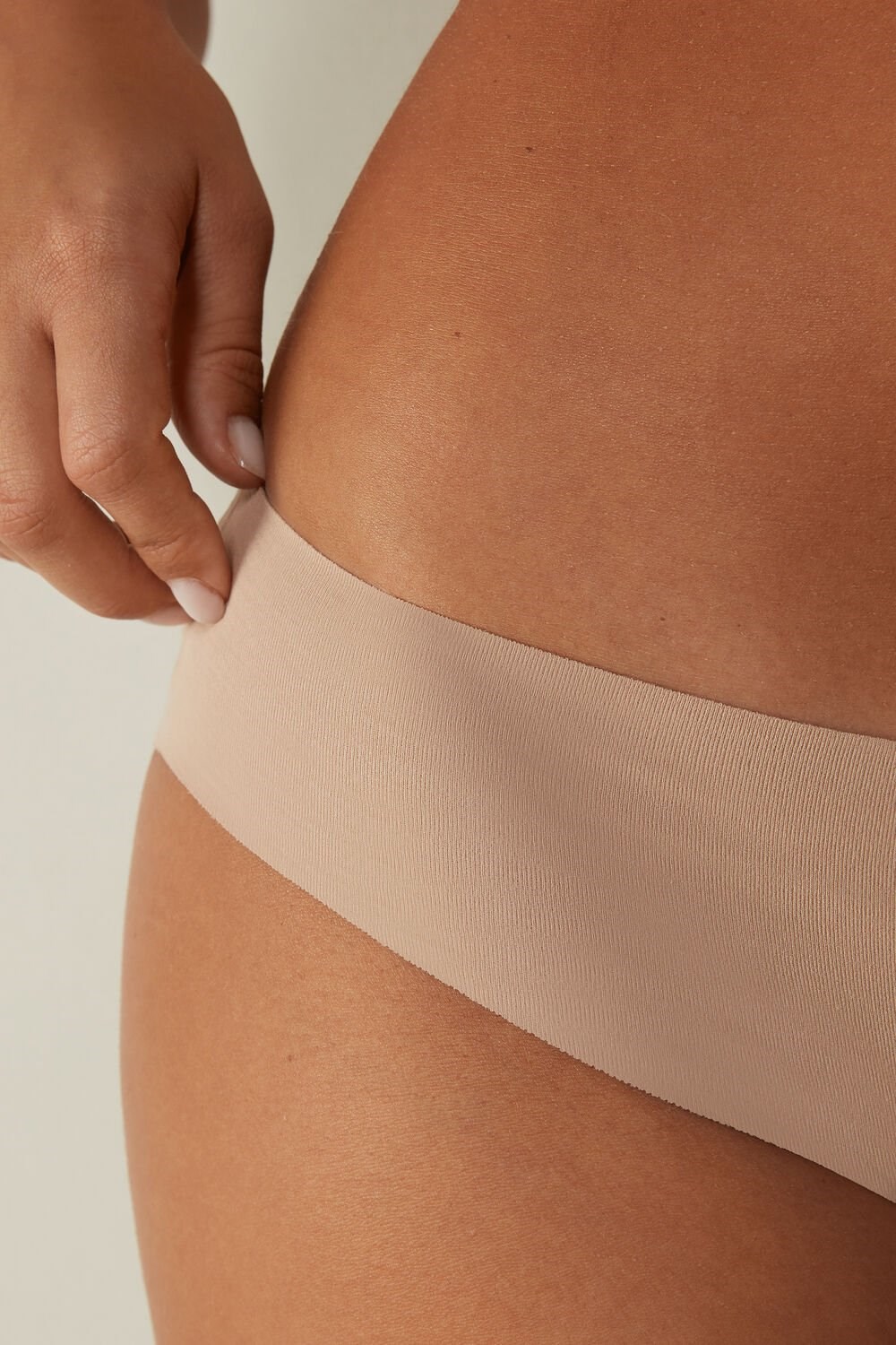 Natural - 044 - Soft Beige Intimissimi Seamless Supima® Cotton Panties | WOYHA6340