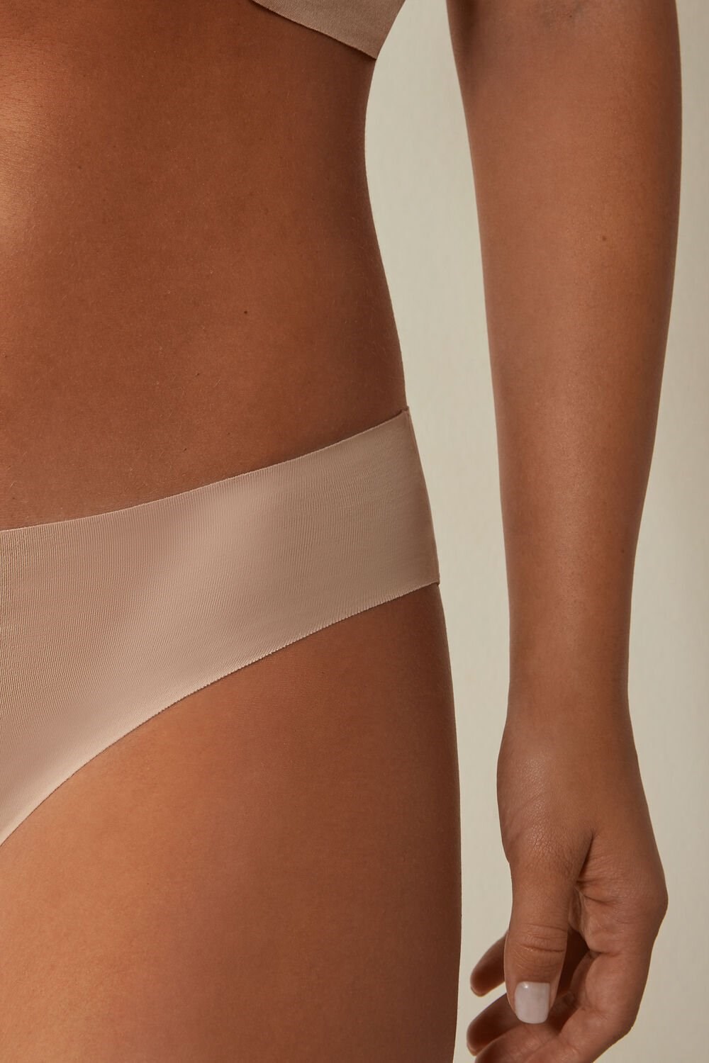 Natural - 044 - Soft Beige Intimissimi Seamless Supima® Cotton Panties | WOYHA6340