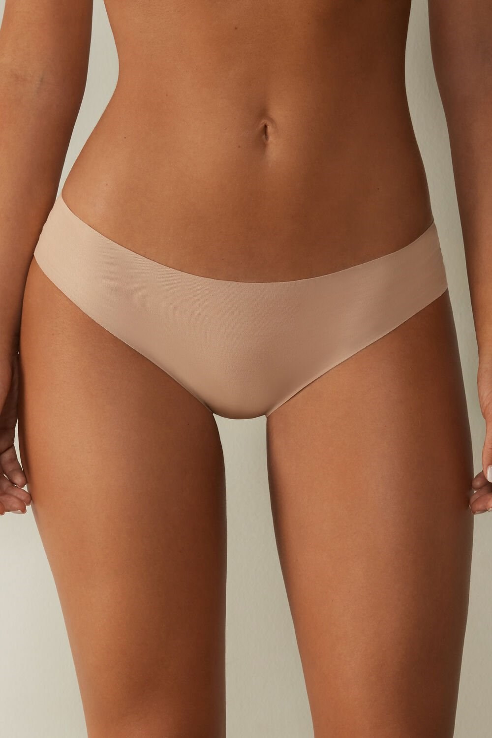 Natural - 044 - Soft Beige Intimissimi Seamless Supima® Cotton Panties | WOYHA6340