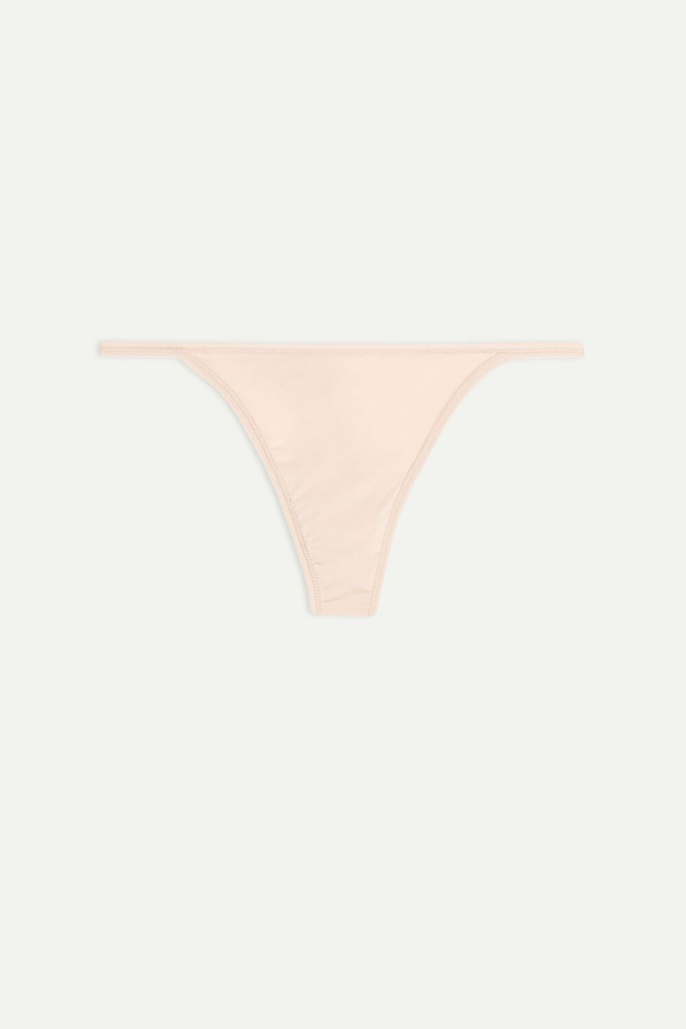 Natural - 044 - Soft Beige Intimissimi Thong with Ultralight Microfiber Straps | GPEMR7390