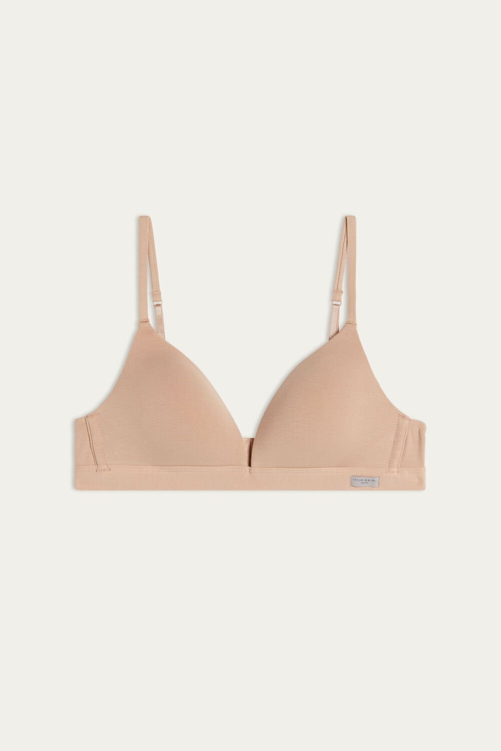 Natural - 044 - Soft Beige Intimissimi Tiziana Triangle Bra in Cotton | SLUQE9078