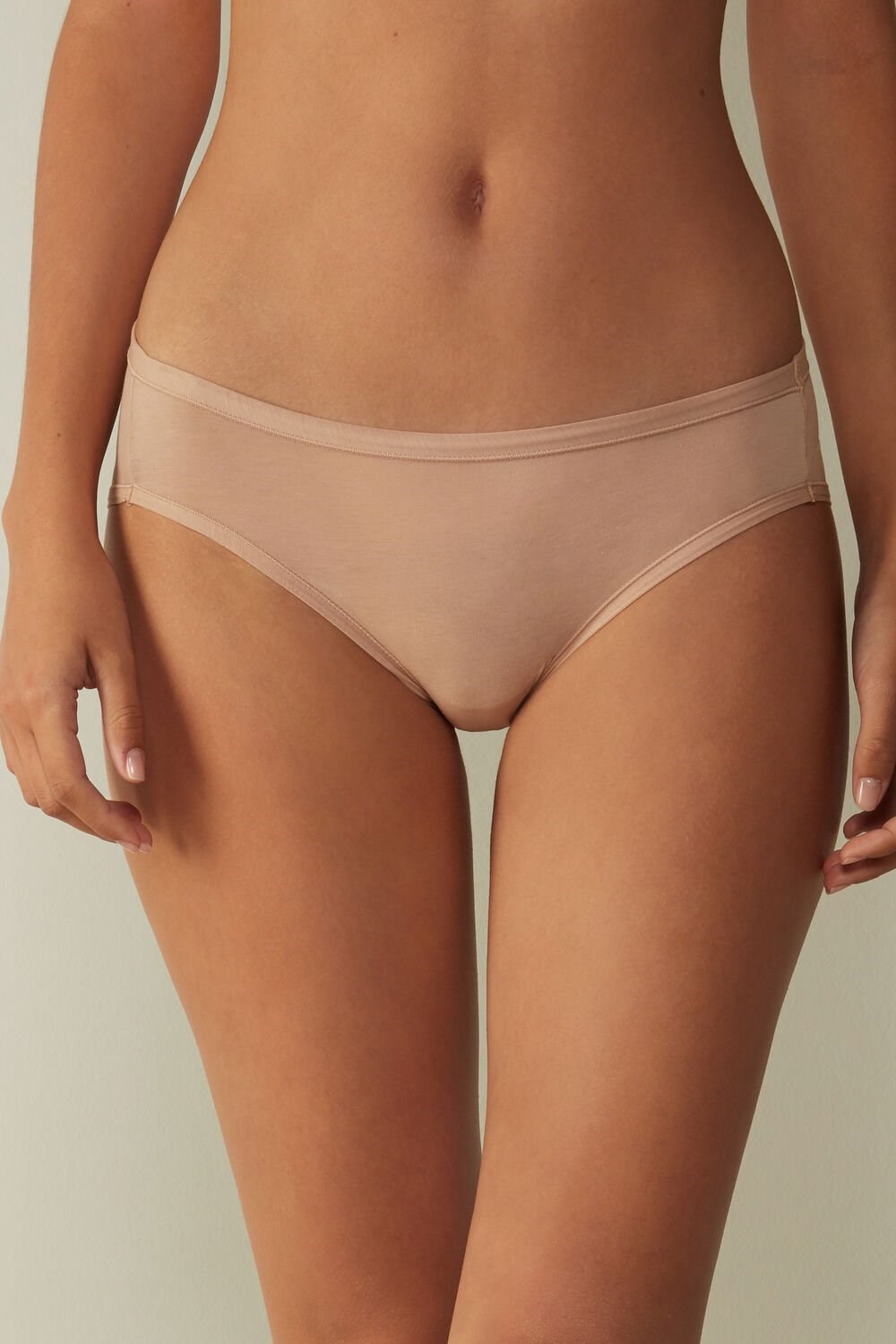 Natural - 044 - Soft Beige Intimissimi Ultralight Supima® Cotton Briefs | YHXVP7506