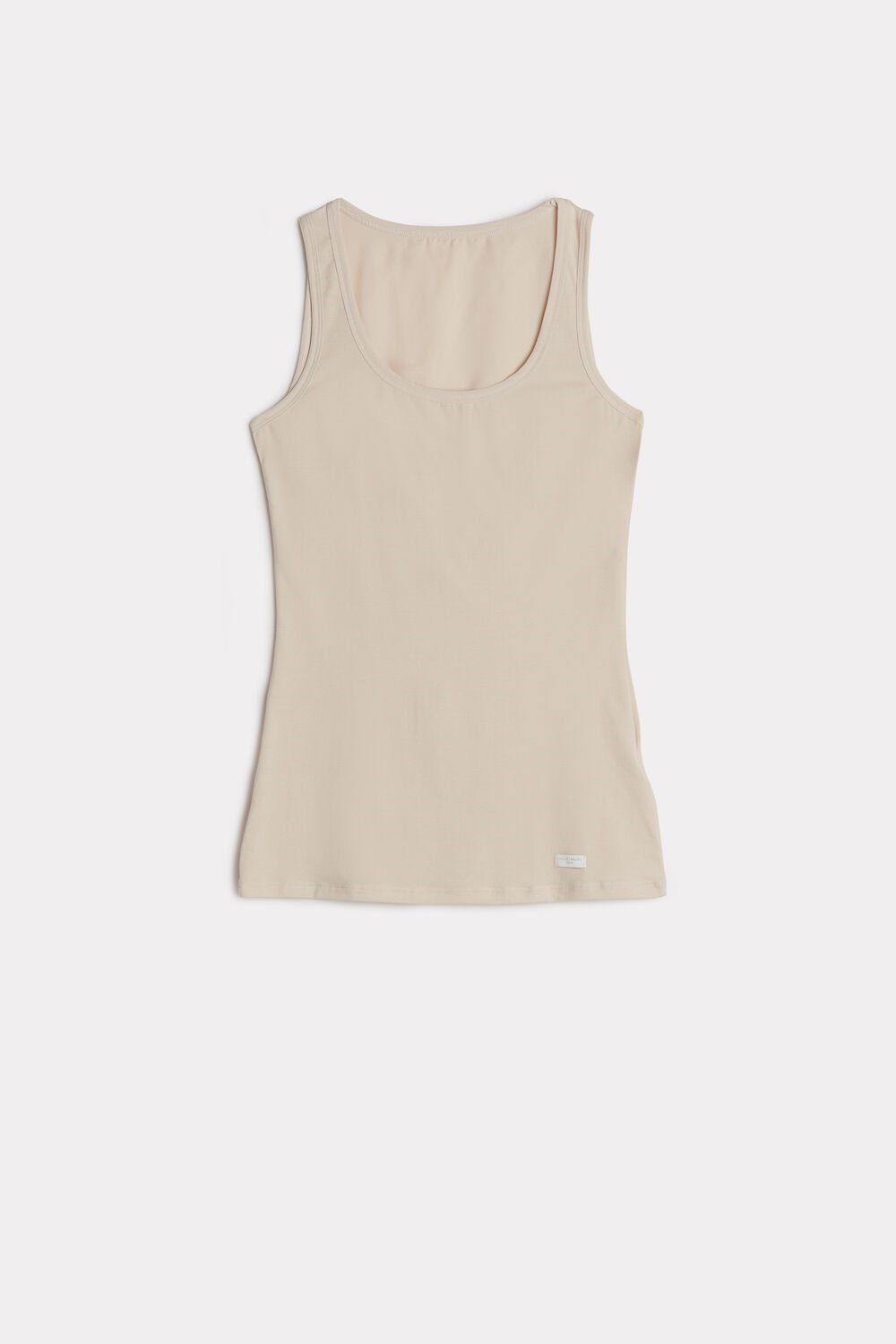 Natural - 2280 - Silk Pink Intimissimi Cotton Tank Top | DMHZU8917