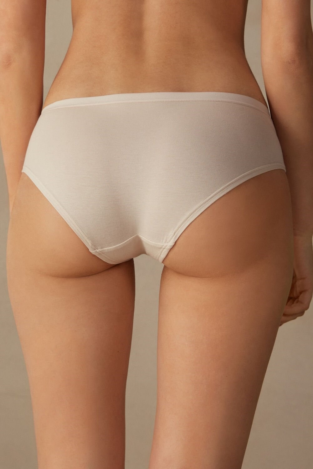 Natural - 2280 - Silk Pink Intimissimi Cozy Panties in Cotton | EWRVM4703