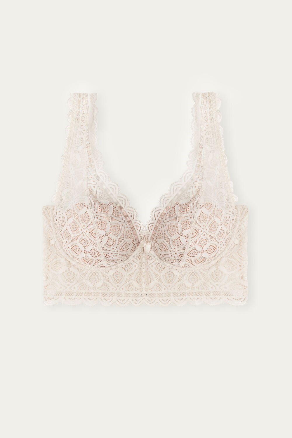 Natural - 2280 - Silk Pink Intimissimi Eleonora Balconette Bra in Lace | FUWHQ1873