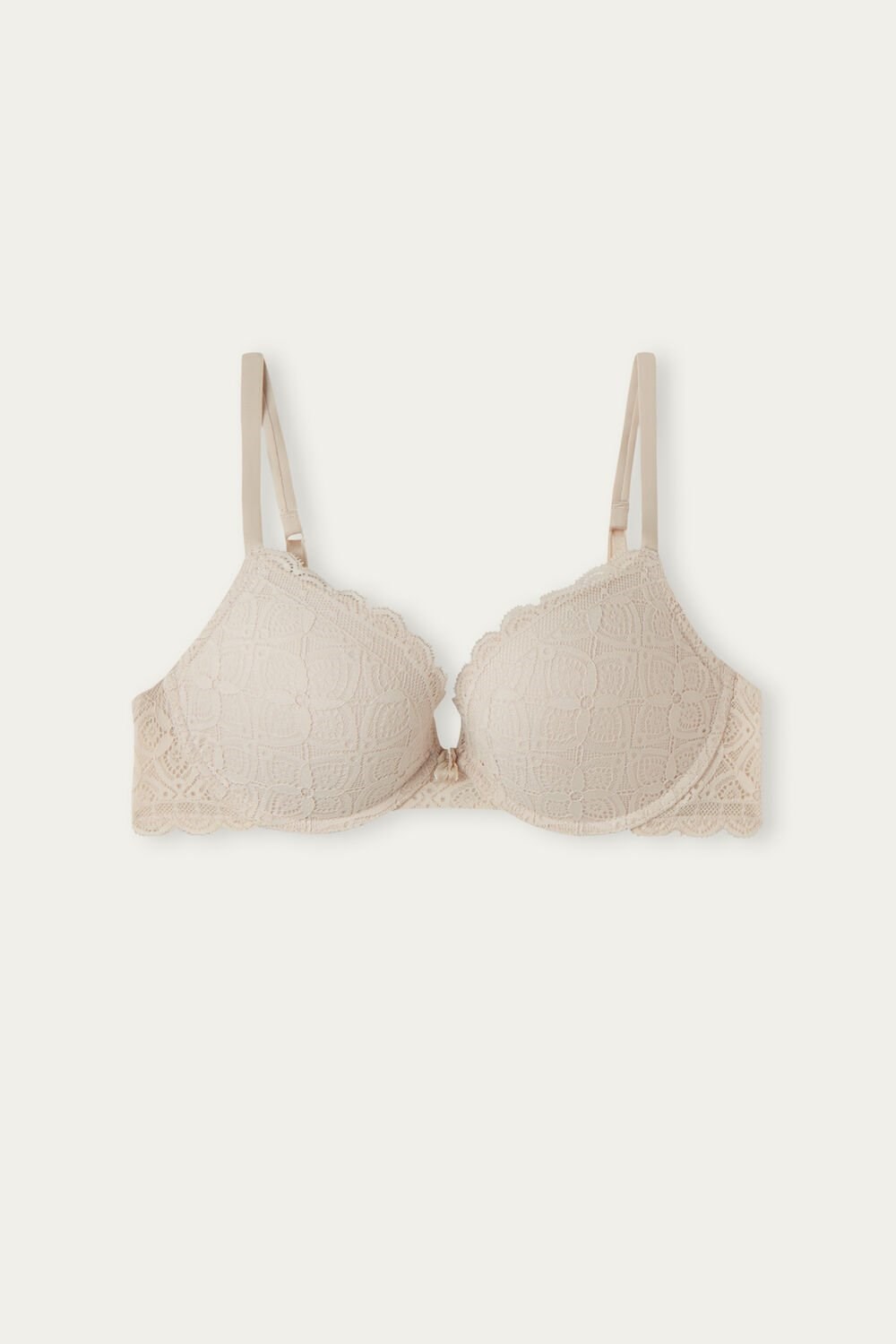 Natural - 2280 - Silk Pink Intimissimi Elettra Super Push-up Bra in Lace | YMZBJ3751