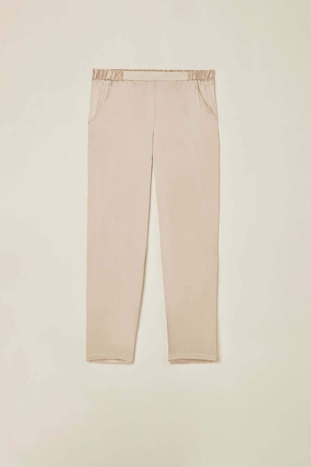 Natural - 2280 - Silk Pink Intimissimi Straight Silk Pants | DZGEH4590