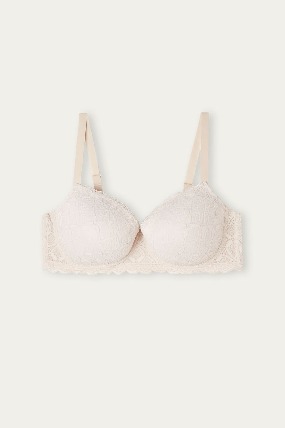 Natural - 2280 - Silk Pink Intimissimi Sofia Balconette Bra in Lace | FIRYO3526