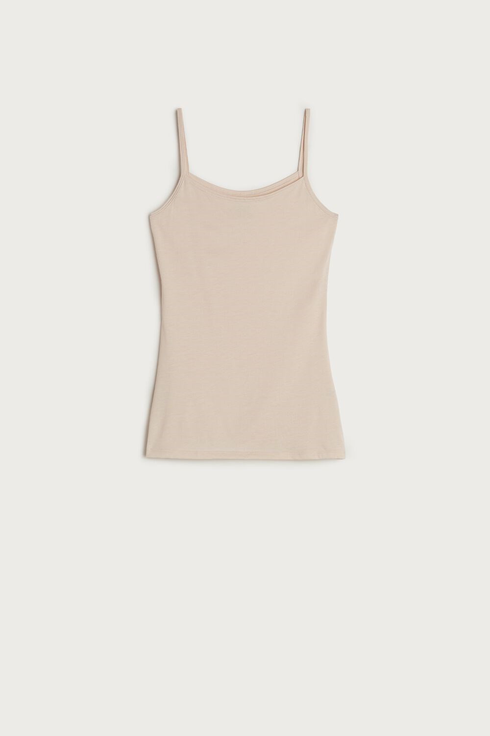 Natural - 2280 - Silk Pink Intimissimi Ultrafresh Supima® Cotton Vest Top | PMOCU1628