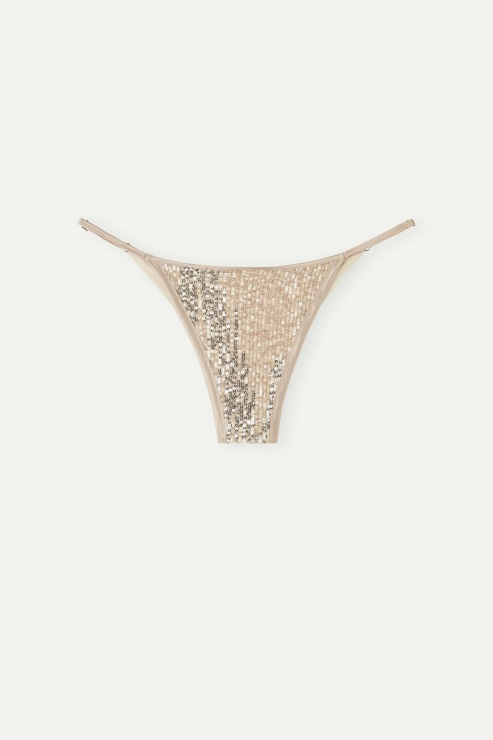 Natural - 237j - Natural / Silver Intimissimi Glistening Charme String Brazilian | DBSRT2679