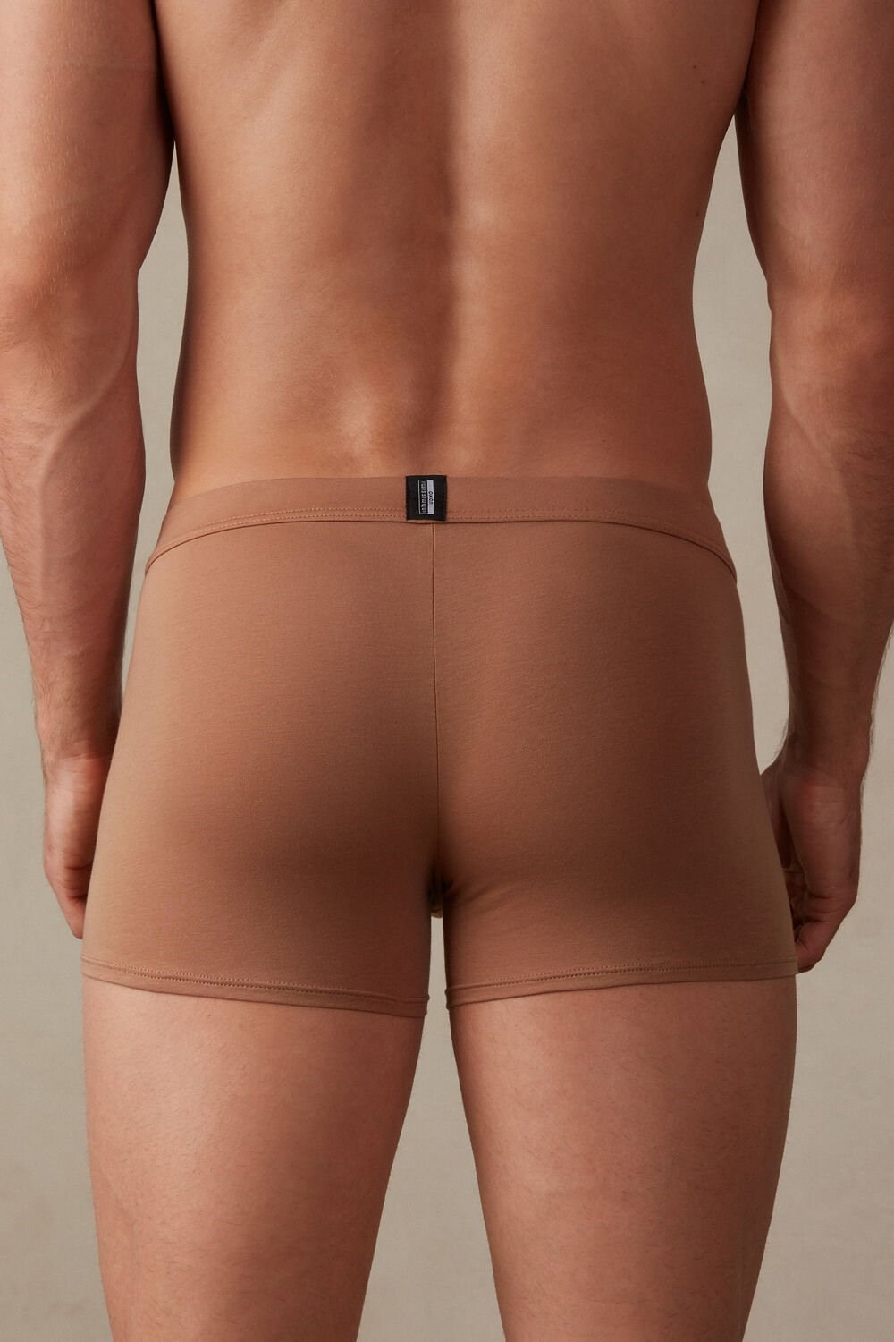 Natural - 417i - Medium Beige Intimissimi Natural Fresh Supima® Cotton Boxers | BAJKU4538